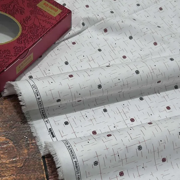 Raymond_White_Pure_Cotton_Printed_Shirt_Fabric_For_Men