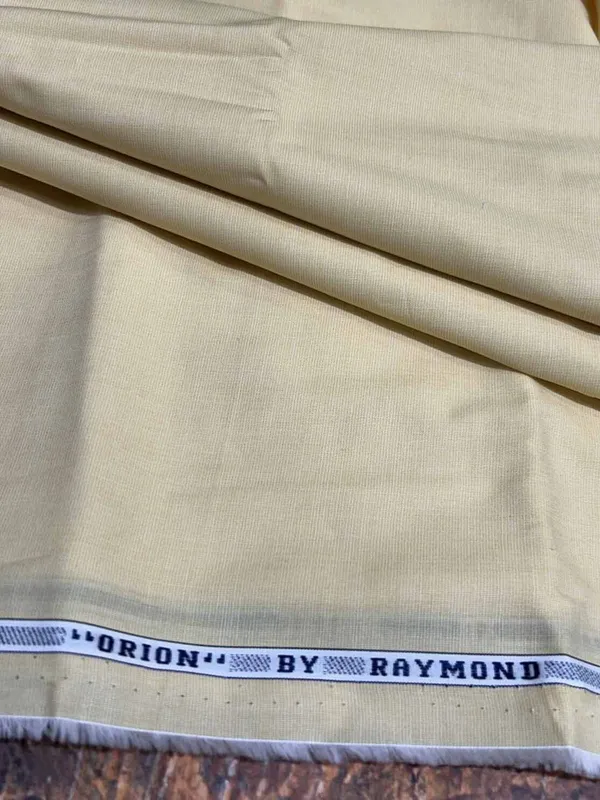 Raymond_Yellow_Pure_Cotton_Solid_Shirt_Fabric_For_Men