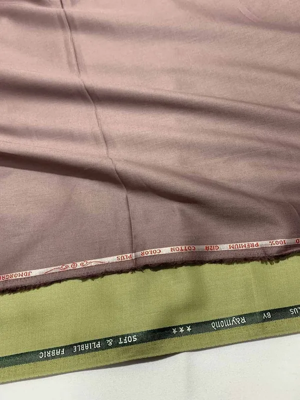 Raymond_Maroon_And_Green_Pure_Cotton_Solid_Shirt_And_Trouser_Fabric_For_Men