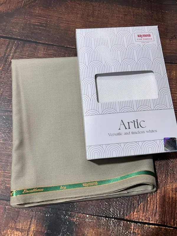 Raymond_White_And_Beige_Pure_Cotton_Solid_Shirt_And_Trouser_Fabric_For_Men