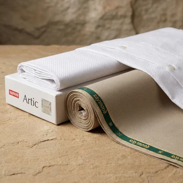 Raymond_White_And_Beige_Pure_Cotton_Solid_Shirt_And_Trouser_Fabric_For_Men