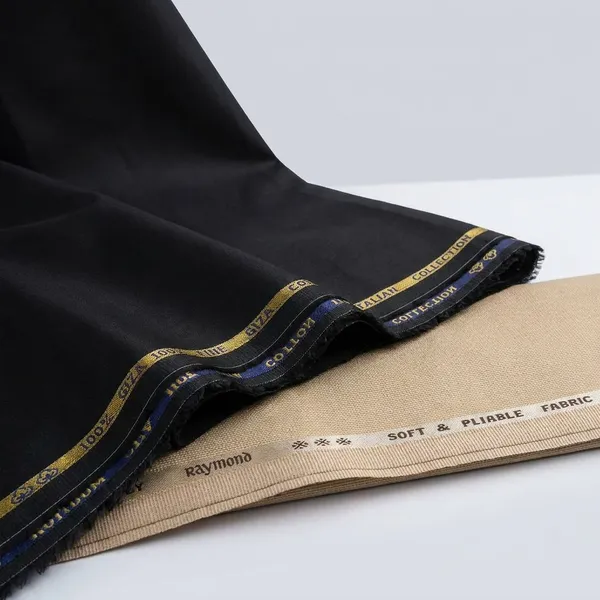 Raymond_Black_And_Beige_Pure_Cotton_Solid_Shirt_And_Trouser_Fabric_For_Men