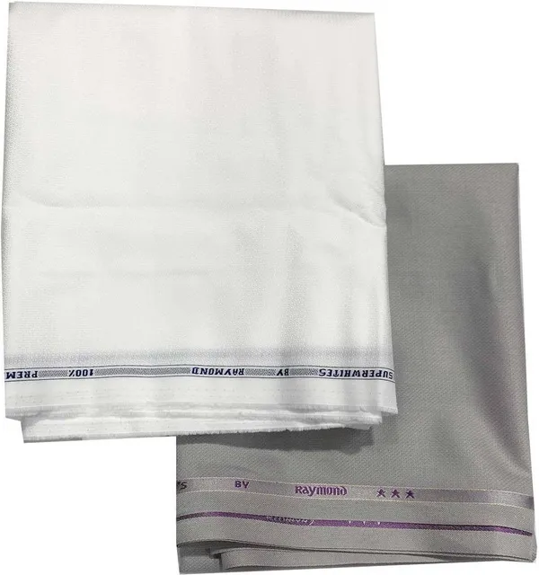 Raymond_White_Cotton_Blend_Solid_Shirt_And_Trouser_Fabric_For_Men