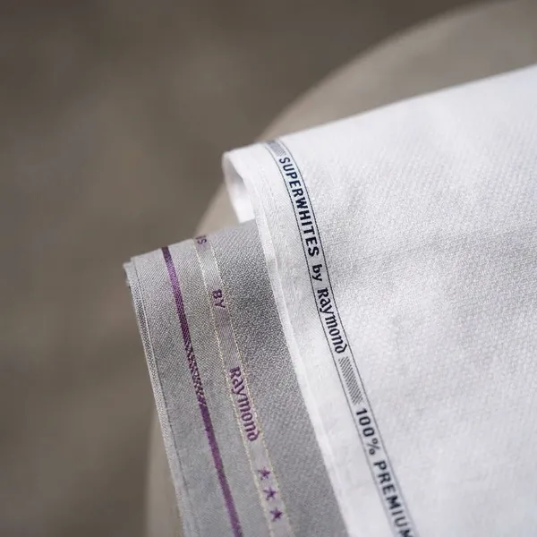 Raymond_White_Cotton_Blend_Solid_Shirt_And_Trouser_Fabric_For_Men