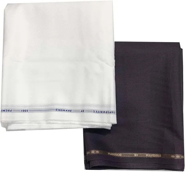 Raymond_White_Cotton_Blend_Solid_Shirt_And_Trouser_Fabric_For_Men