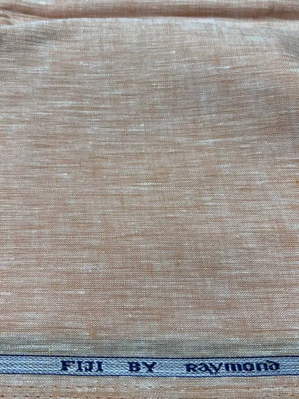 Raymond_Orange_Linen_Solid_Shirt_Fabric_For_Men