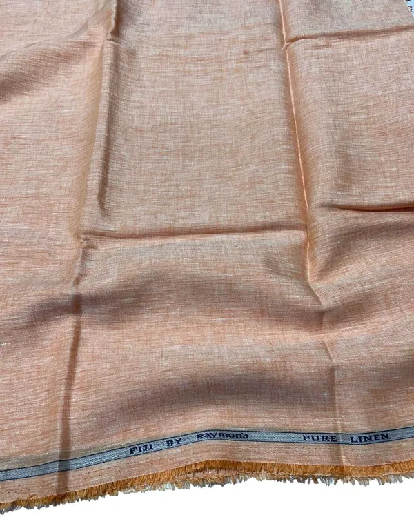 Raymond_Orange_Linen_Solid_Shirt_Fabric_For_Men