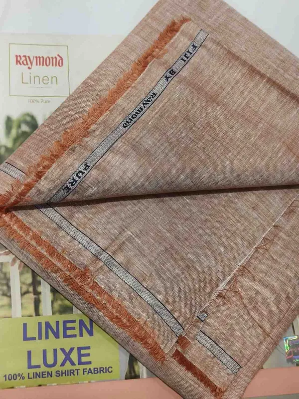 Raymond_Orange_Linen_Solid_Shirt_Fabric_For_Men