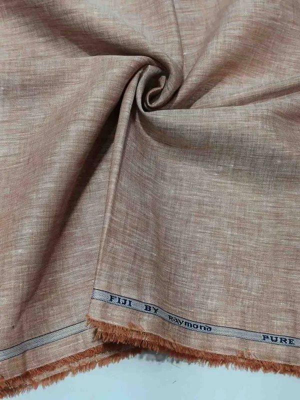 Raymond_Orange_Linen_Solid_Shirt_Fabric_For_Men