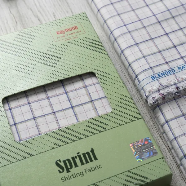Raymond_Multicolor_Poly_Cotton_Checkered_Shirt_Fabric_For_Men
