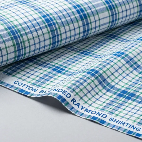 Raymond_Multicolor_Poly_Cotton_Checkered_Shirt_Fabric_For_Men