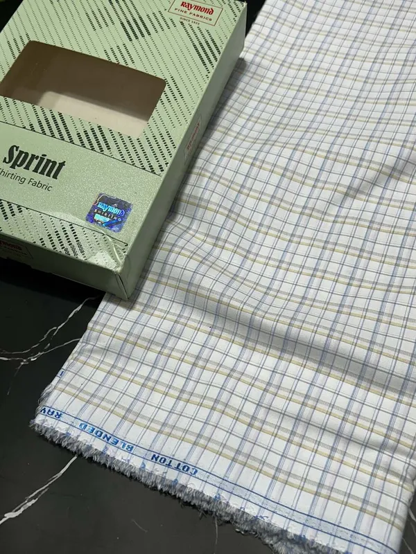 Raymond_Multicolor_Poly_Cotton_Checkered_Shirt_Fabric_For_Men