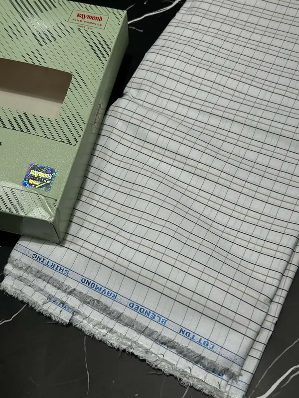 Raymond_Multicolor_Poly_Cotton_Checkered_Shirt_Fabric_For_Men