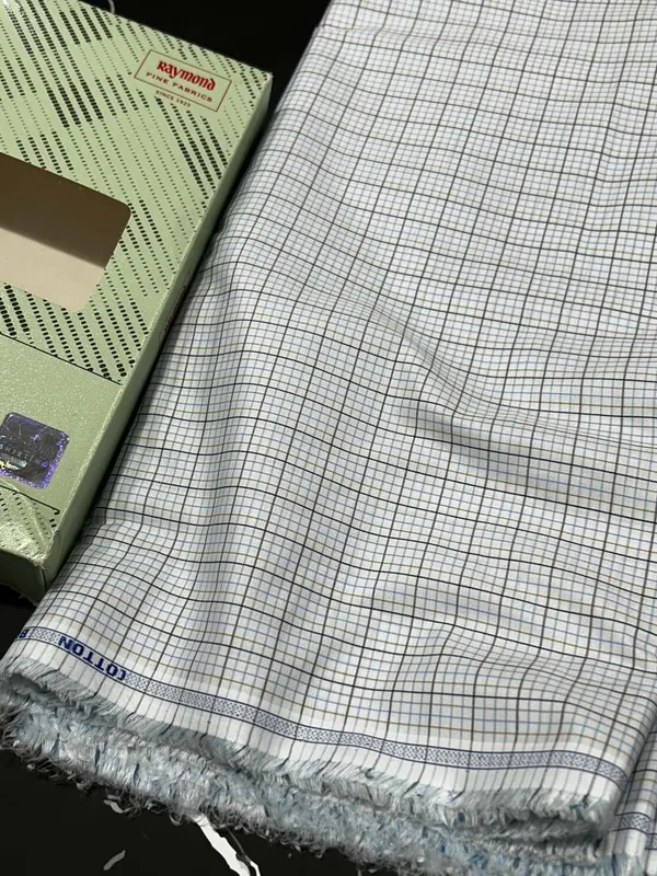 Raymond_Multicolor_Poly_Cotton_Checkered_Shirt_Fabric_For_Men