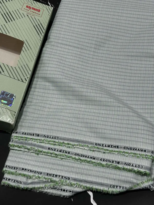Raymond_Multicolor_Poly_Cotton_Checkered_Shirt_Fabric_For_Men