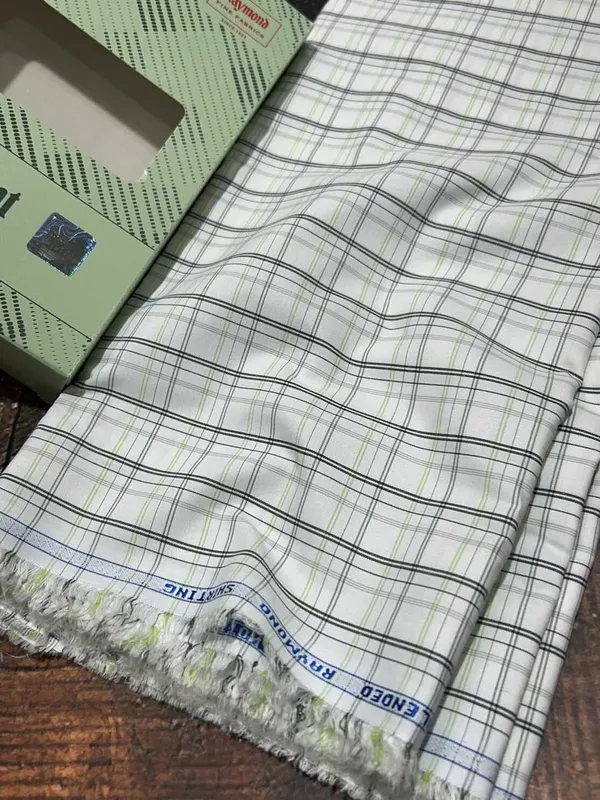 Raymond_Multicolor_Poly_Cotton_Checkered_Shirt_Fabric_For_Men