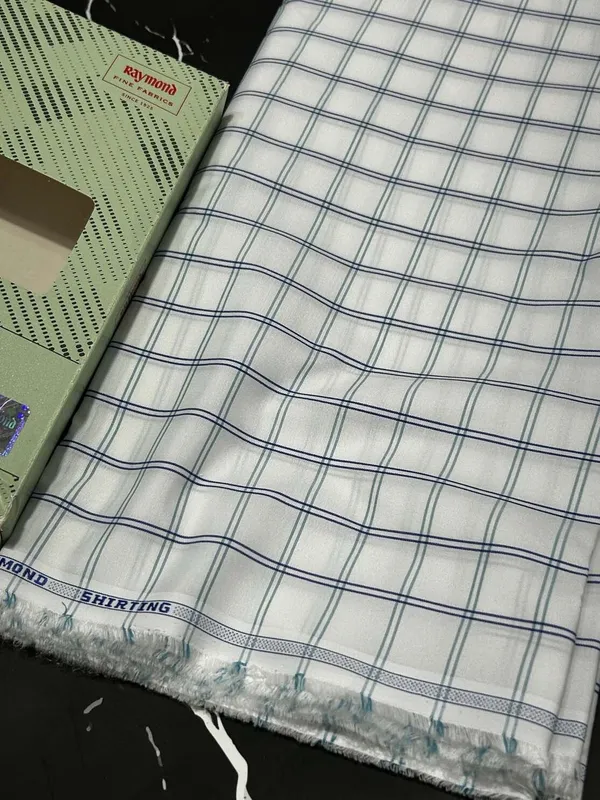Raymond_Multicolor_Poly_Cotton_Checkered_Shirt_Fabric_For_Men