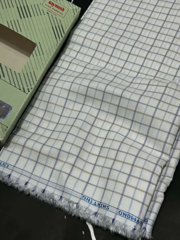 Raymond_Multicolor_Poly_Cotton_Checkered_Shirt_Fabric_For_Men