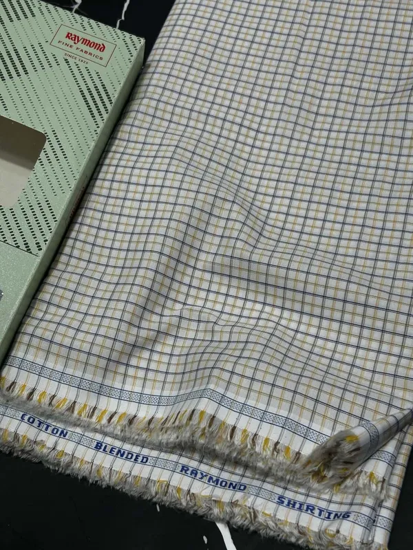Raymond_Multicolor_Poly_Cotton_Checkered_Shirt_Fabric_For_Men