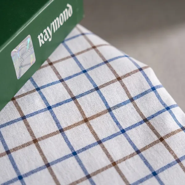 Raymond_Multicolor_Poly_Cotton_Checkered_Shirt_Fabric_For_Men