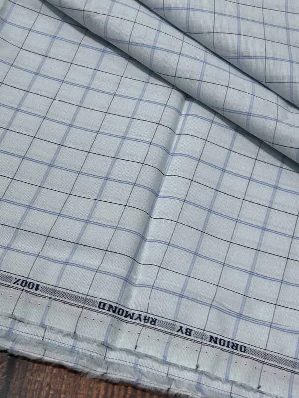 Raymond_White_Pure_Cotton_Checkered_Shirt_Fabric_For_Men