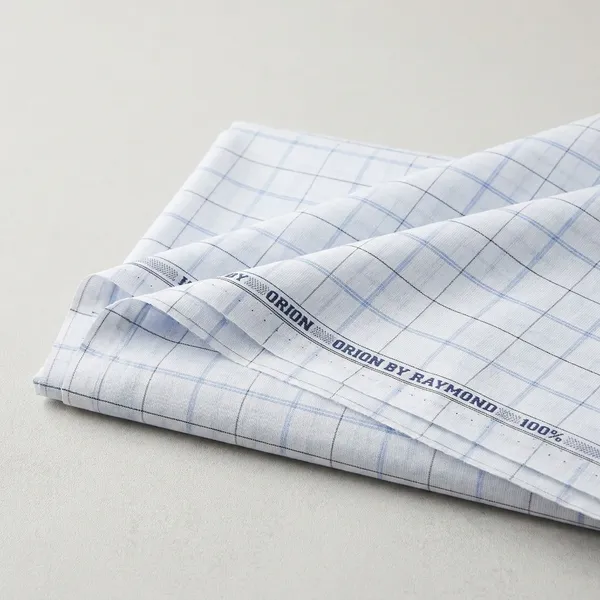 Raymond_White_Pure_Cotton_Checkered_Shirt_Fabric_For_Men