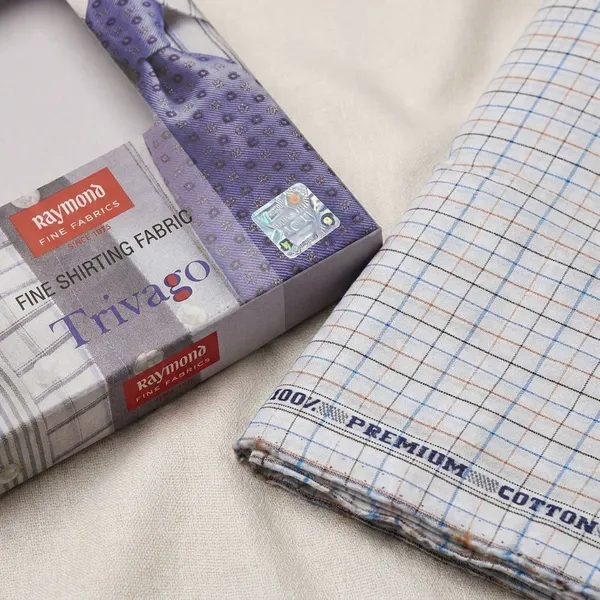 Raymond_Multicolor_Pure_Cotton_Checkered_Shirt_Fabric_For_Men
