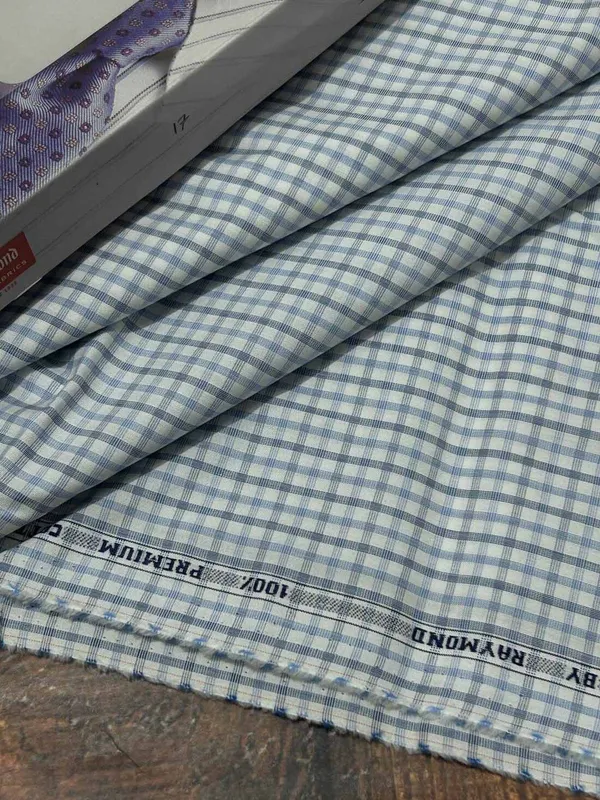 Raymond_Multicolor_Pure_Cotton_Checkered_Shirt_Fabric_For_Men