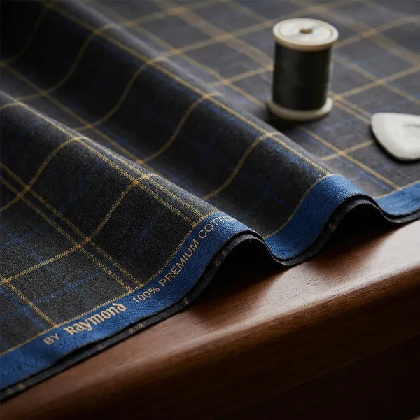 Raymond_Multicolor_Pure_Cotton_Checkered_Shirt_Fabric_For_Men
