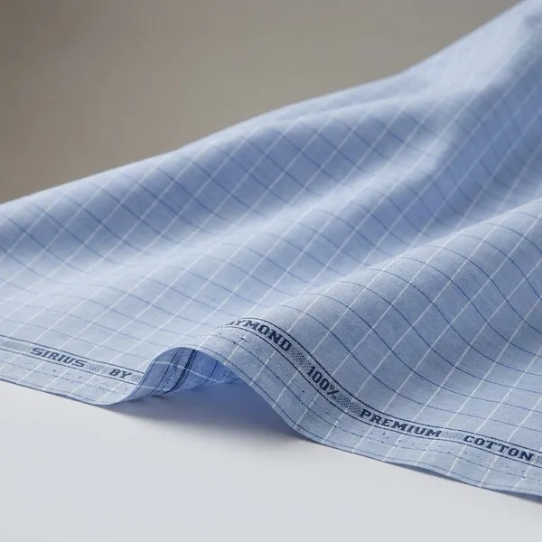 Raymond_Light_Blue_Pure_Cotton_Checkered_Shirt_Fabric_For_Men