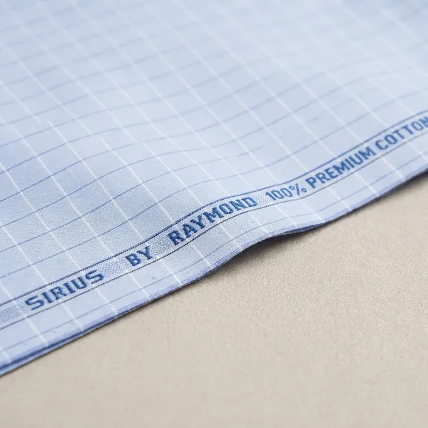 Raymond_Light_Blue_Pure_Cotton_Checkered_Shirt_Fabric_For_Men
