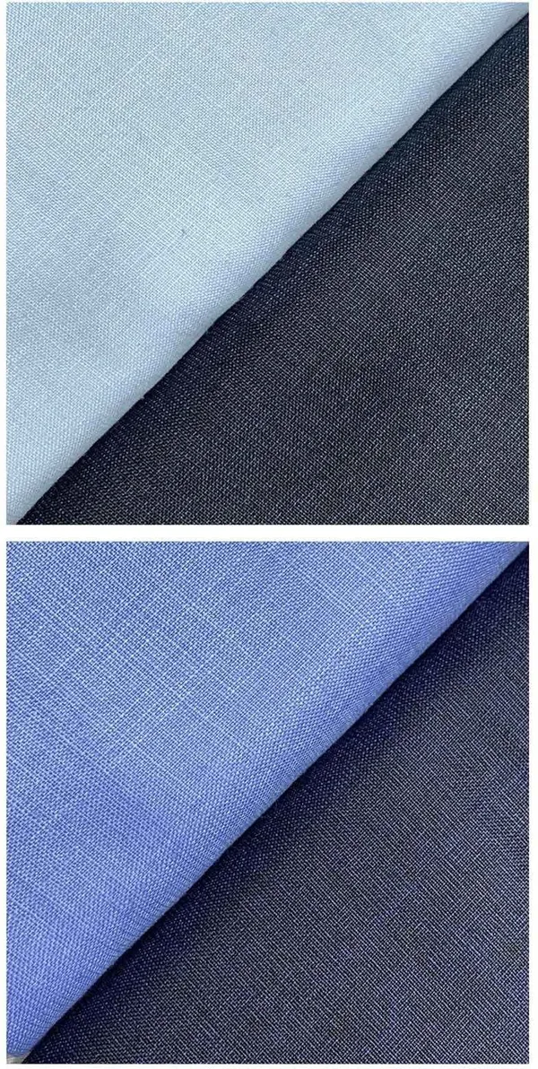 Shriyam_Blue_And_Blue_Poly_Cotton_Solid_Shirt_And_Trouser_Fabric_For_Men_Pack_Of_2