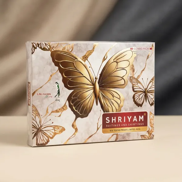 Shriyam_Yellow_And_Grey_Poly_Cotton_Solid_Shirt_And_Trouser_Fabric_For_Men