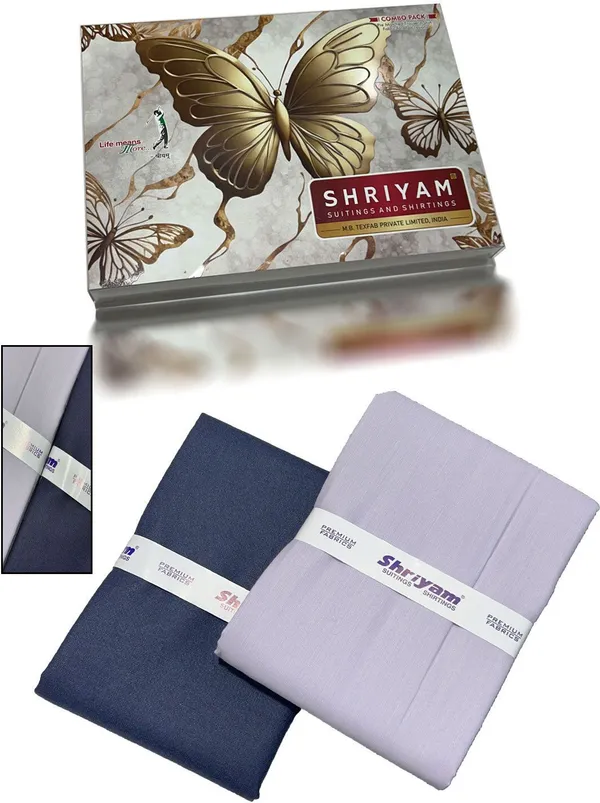 Shriyam_Purple_And_Black_Poly_Cotton_Solid_Shirt_And_Trouser_Fabric_For_Men