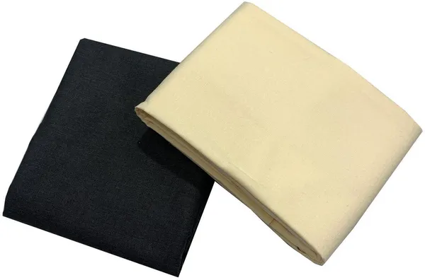 Shriyam_Beige_And_Black_Poly_Cotton_Solid_Shirt_And_Trouser_Fabric_For_Men