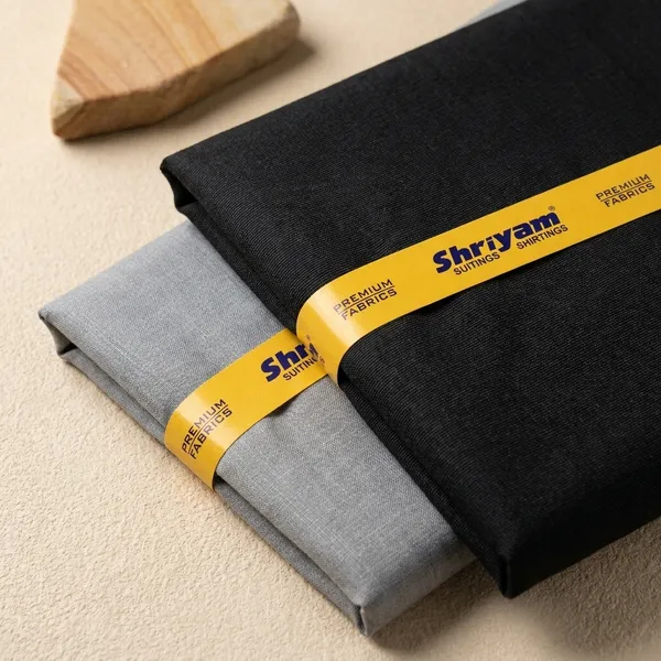 Shriyam_Grey_And_Black_Poly_Cotton_Solid_Shirt_And_Trouser_Fabric_For_Men