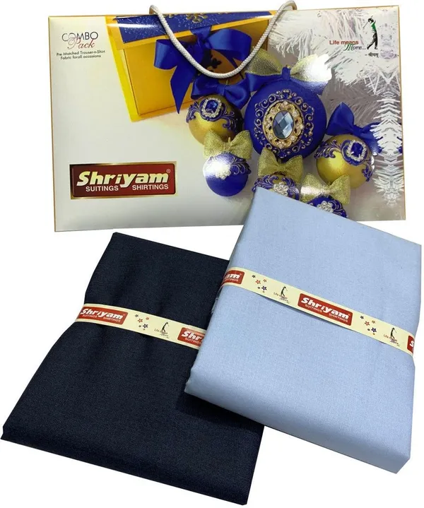 Shriyam_Sky_Blue_And_Black_Poly_Cotton_Solid_Shirt_And_Trouser_Fabric_For_Men