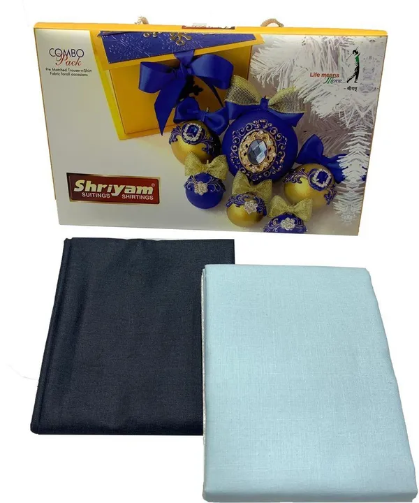 Shriyam_Sky_Blue_And_Black_Poly_Cotton_Solid_Shirt_And_Trouser_Fabric_For_Men