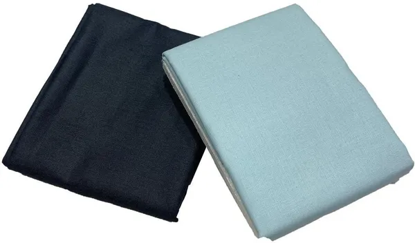 Shriyam_Sky_Blue_And_Black_Poly_Cotton_Solid_Shirt_And_Trouser_Fabric_For_Men