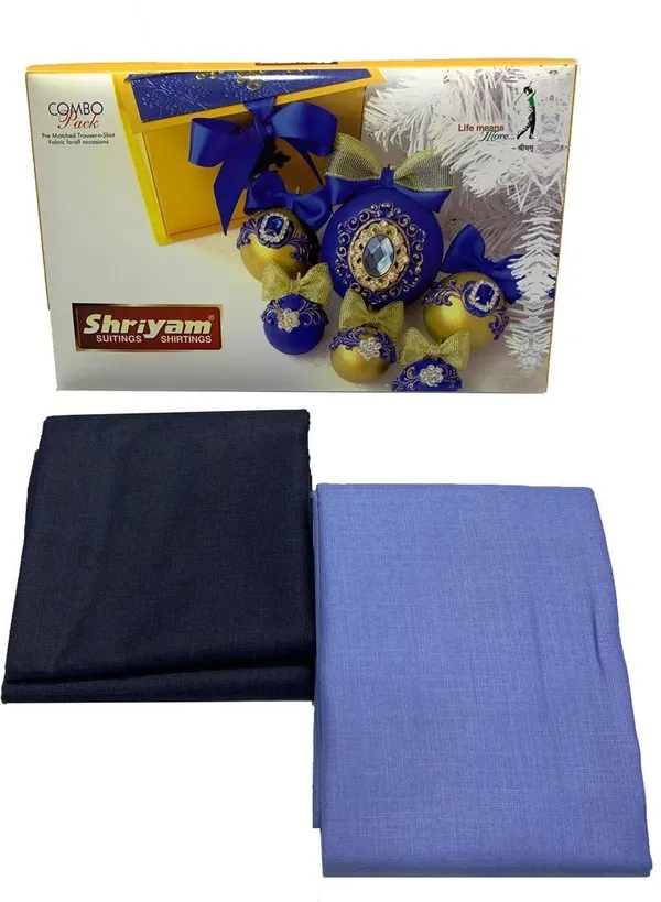 Shriyam_Blue_And_Black_Poly_Cotton_Solid_Shirt_And_Trouser_Fabric_For_Men