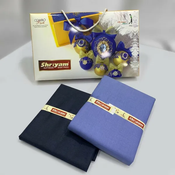Shriyam_Blue_And_Black_Poly_Cotton_Solid_Shirt_And_Trouser_Fabric_For_Men