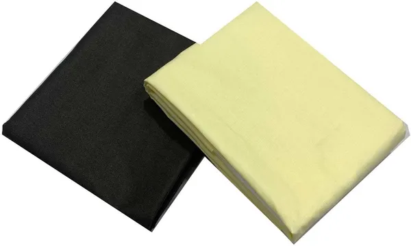 Shriyam_Yellow_And_Black_Poly_Cotton_Solid_Shirt_And_Trouser_Fabric_For_Men