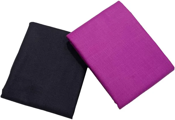 Shriyam_Pink_And_Black_Poly_Cotton_Solid_Shirt_And_Trouser_Fabric_For_Men