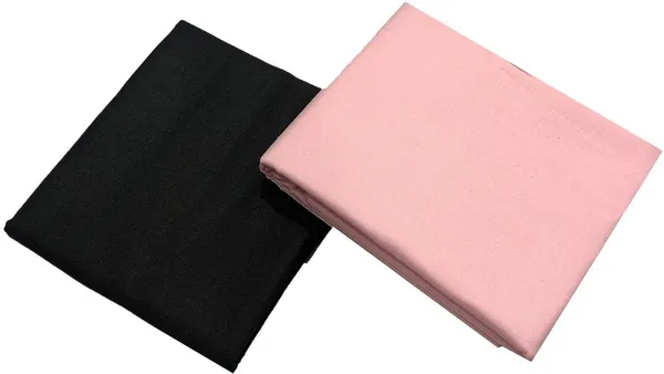 Shriyam_Pink_And_Black_Poly_Cotton_Solid_Shirt_And_Trouser_Fabric_For_Men