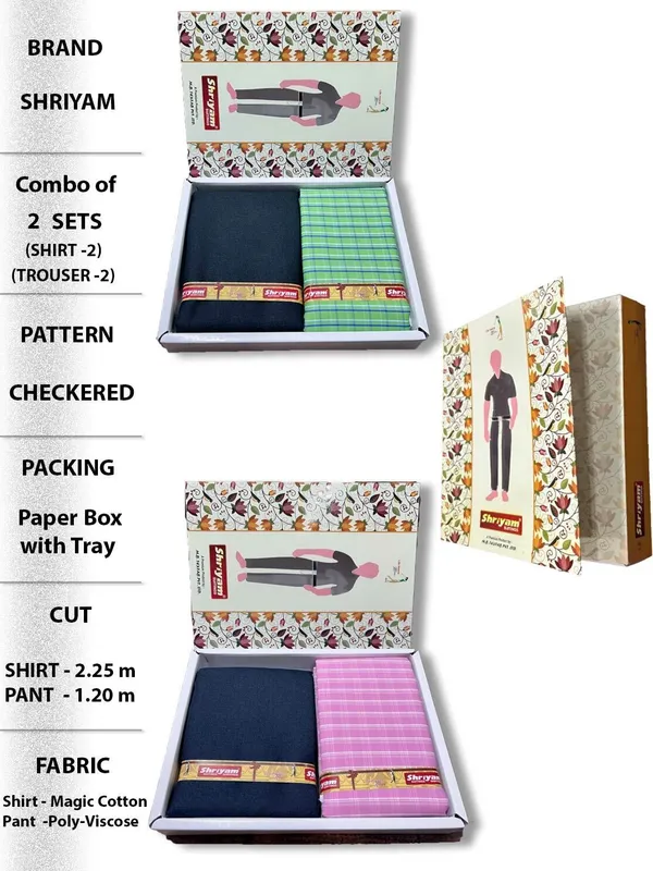 Shriyam_Multicolor_Poly_Cotton_Printed_Shirt_And_Trouser_Fabric_For_Men_Pack_Of_2