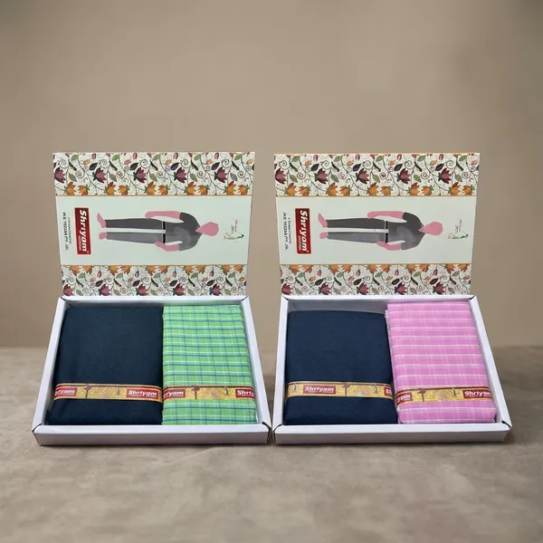 Shriyam_Multicolor_Poly_Cotton_Printed_Shirt_And_Trouser_Fabric_For_Men_Pack_Of_2