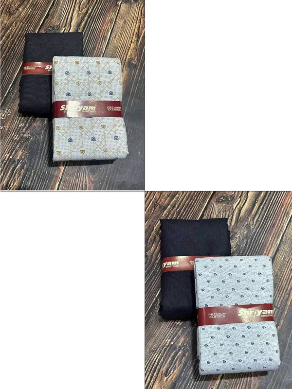 Shriyam_Multicolor_Poly_Cotton_Printed_Shirt_And_Trouser_Fabric_For_Men_Pack_Of_2