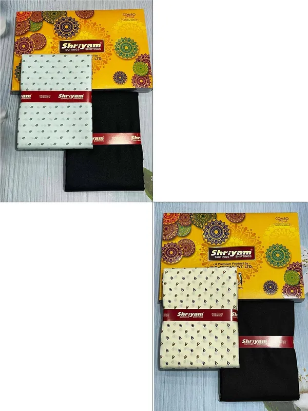 Shriyam_Multicolor_Poly_Cotton_Printed_Shirt_And_Trouser_Fabric_For_Men_Pack_Of_2