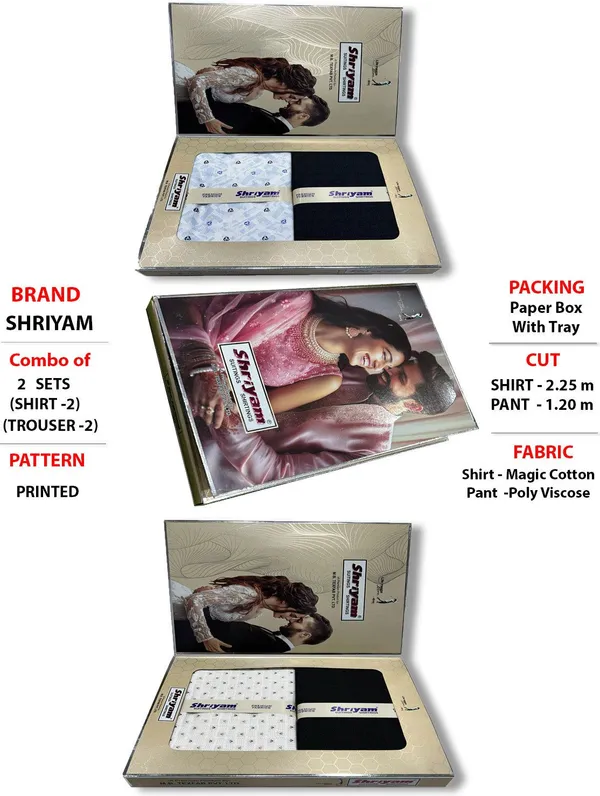 Shriyam_Multicolor_Poly_Cotton_Printed_Shirt_And_Trouser_Fabric_For_Men_Pack_Of_2