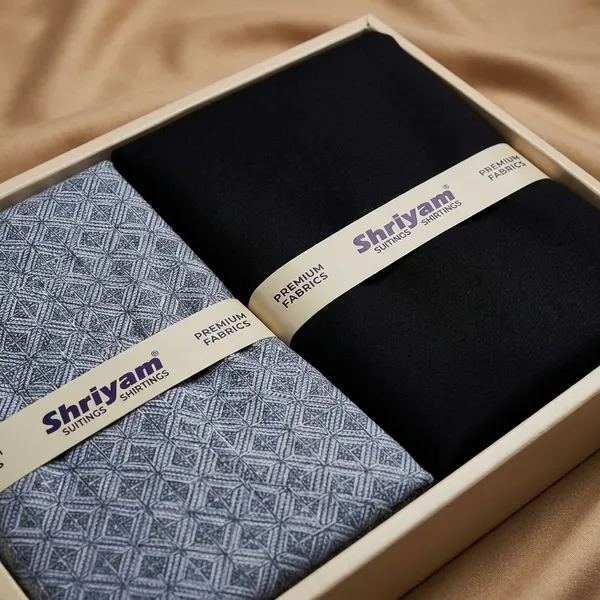 Shriyam_Multicolor_Poly_Cotton_Printed_Shirt_And_Trouser_Fabric_For_Men_Pack_Of_2